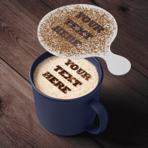 Personalized Text / Name Coffee Stencil