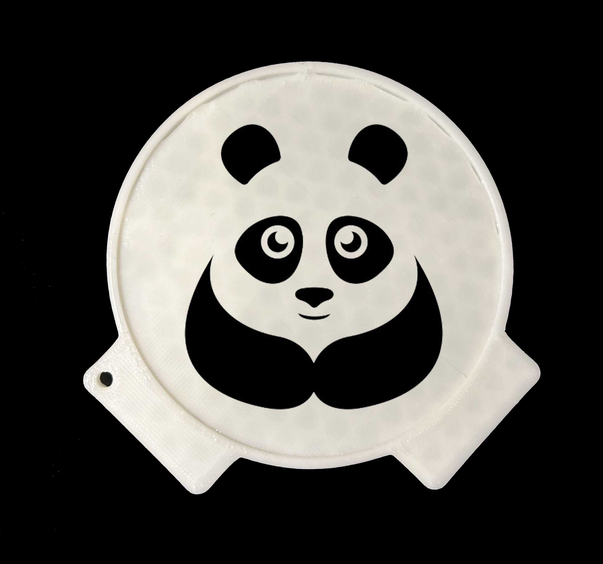 Panda Coffee Stencil