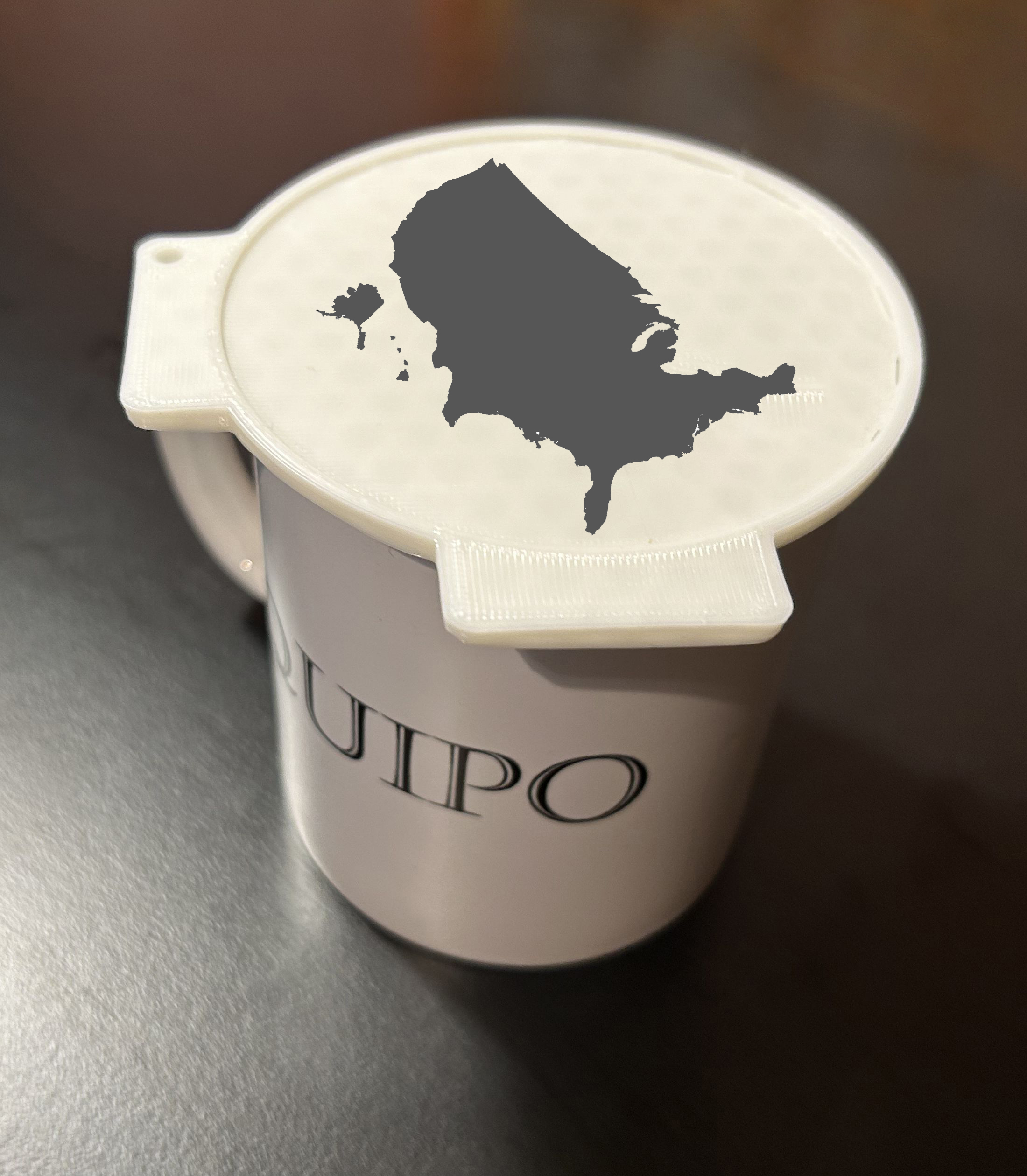 USA Map Coffee Stencil