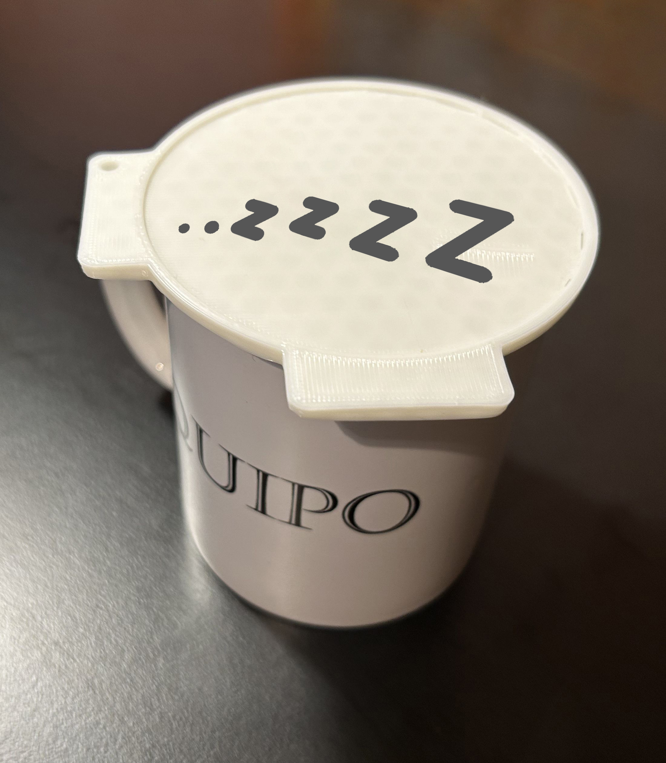 Sleeping Zzzz... Coffee Stencil