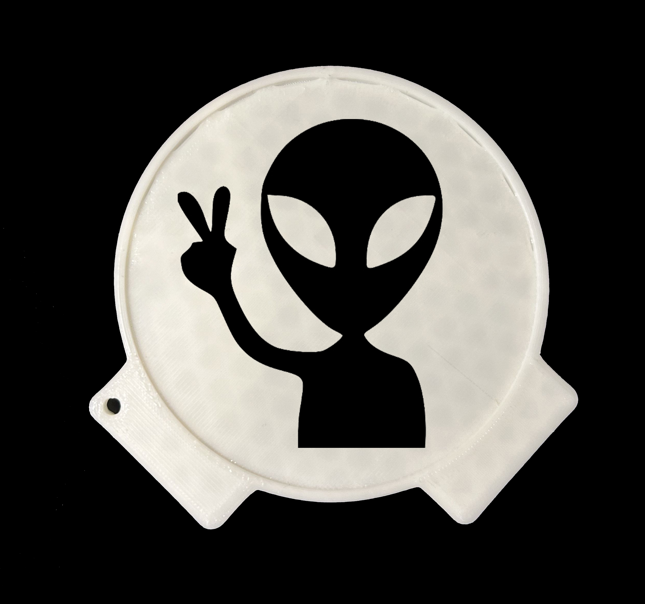 Alian Space Coffee Stencil