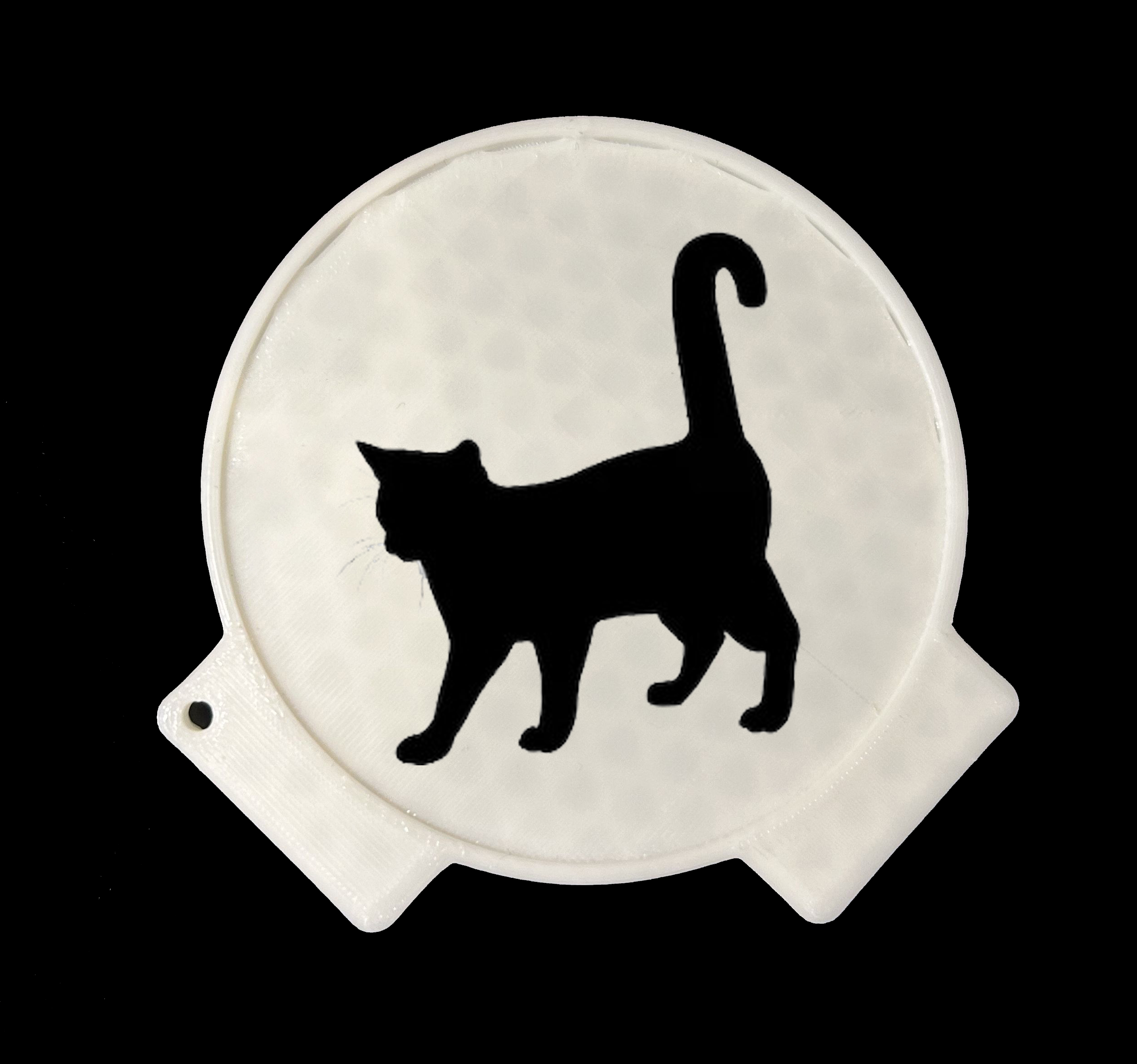 Cat Coffee Stencil