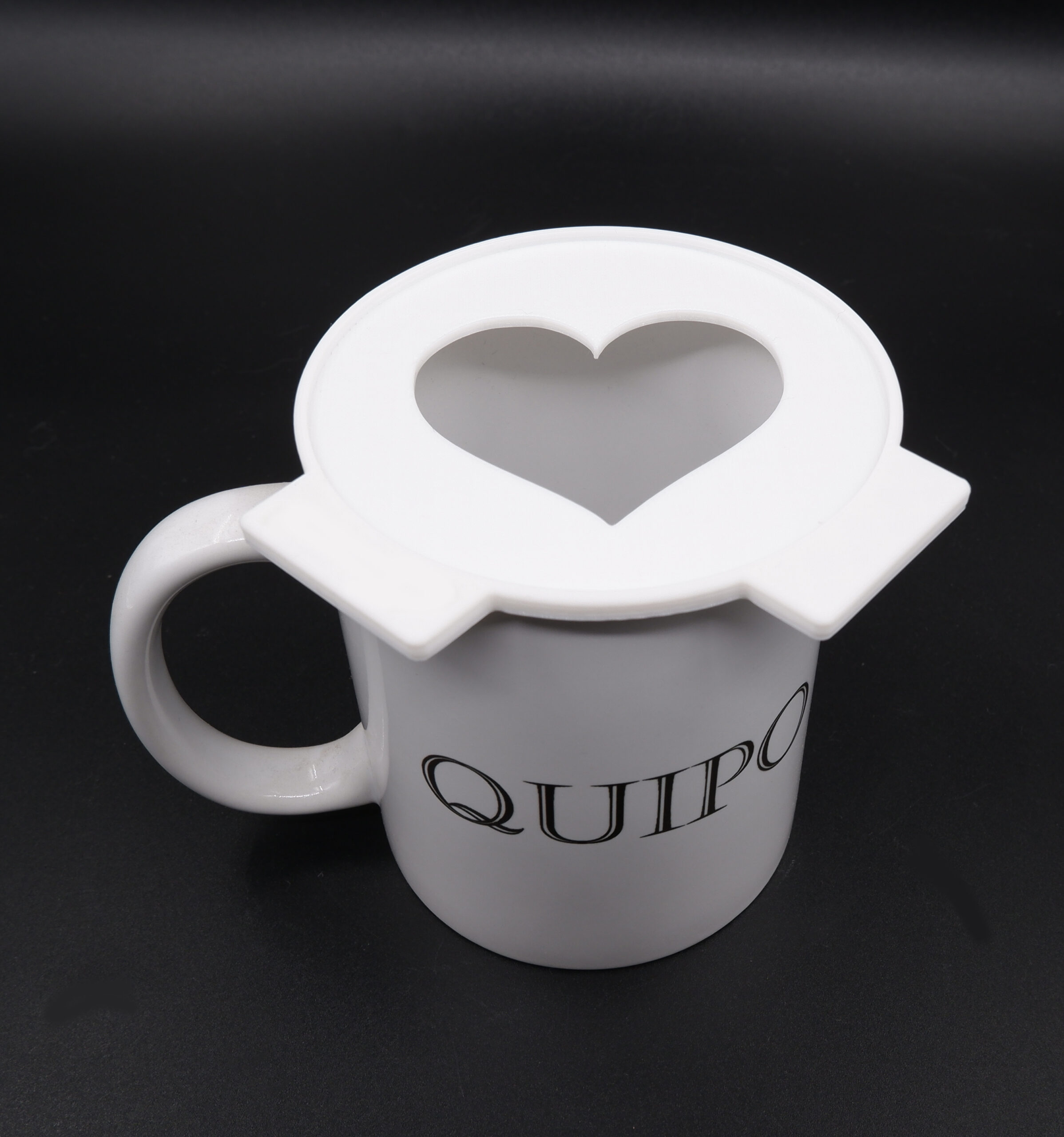 Heart Love Coffee Stencil